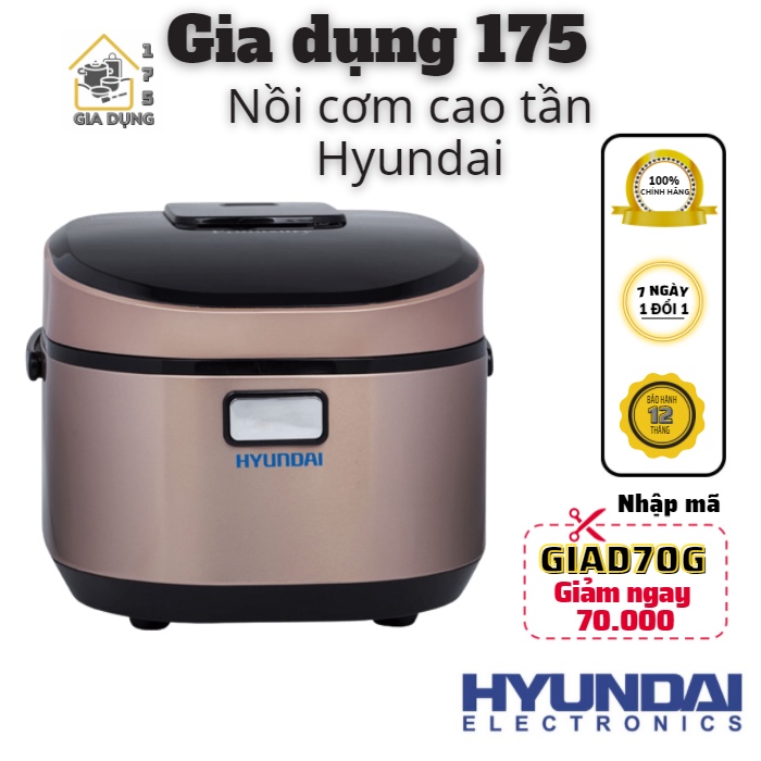 Nồi cơm điện cao tần,nồi điện Hyundai 2201G/2200G Dung Tích 1.8L, Bảo hành 12 tháng 1 đổi 1 trong 7 ngày