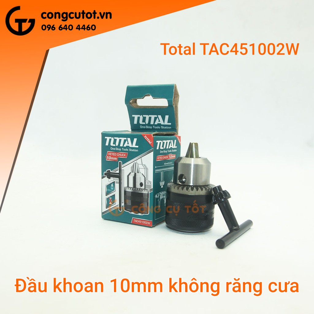 Đầu khoan 10mm không răng cưa TOTAL TAC451002W
