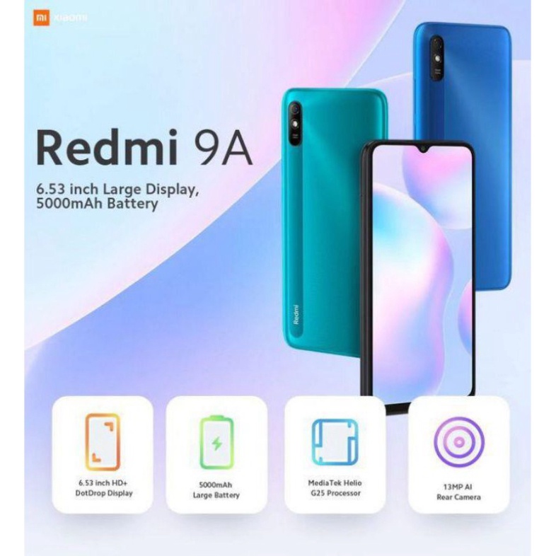 Điện thoại Xiaomi Redmi 9A 2GB/32GB XM9A Fulbox Chính Hãng - Smartphone giá rẻ