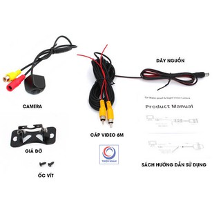 Camera lùi ô tô AHD A1 độ nét cao dành cho đầu Android.