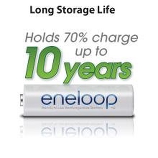 (01 viên) Pin sạc Eneloop Panasonic AAA màu trắng (Phiên bản xuất khẩu)