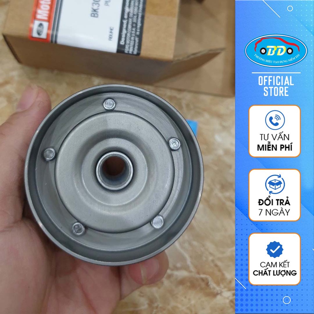 Puly tỳ dây curoa tống Mazda BT50 - Bi tỳ tổng Ford Ranger 2013 đến 2019 - Hàng Ford OEM - BK3Q6C344