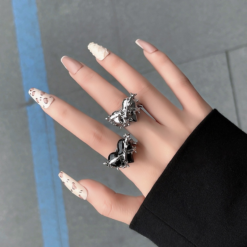 Nhẫn Hở Hình Trái Tim Phong Cách Hàn Quốc 19A1282 Thời Trang