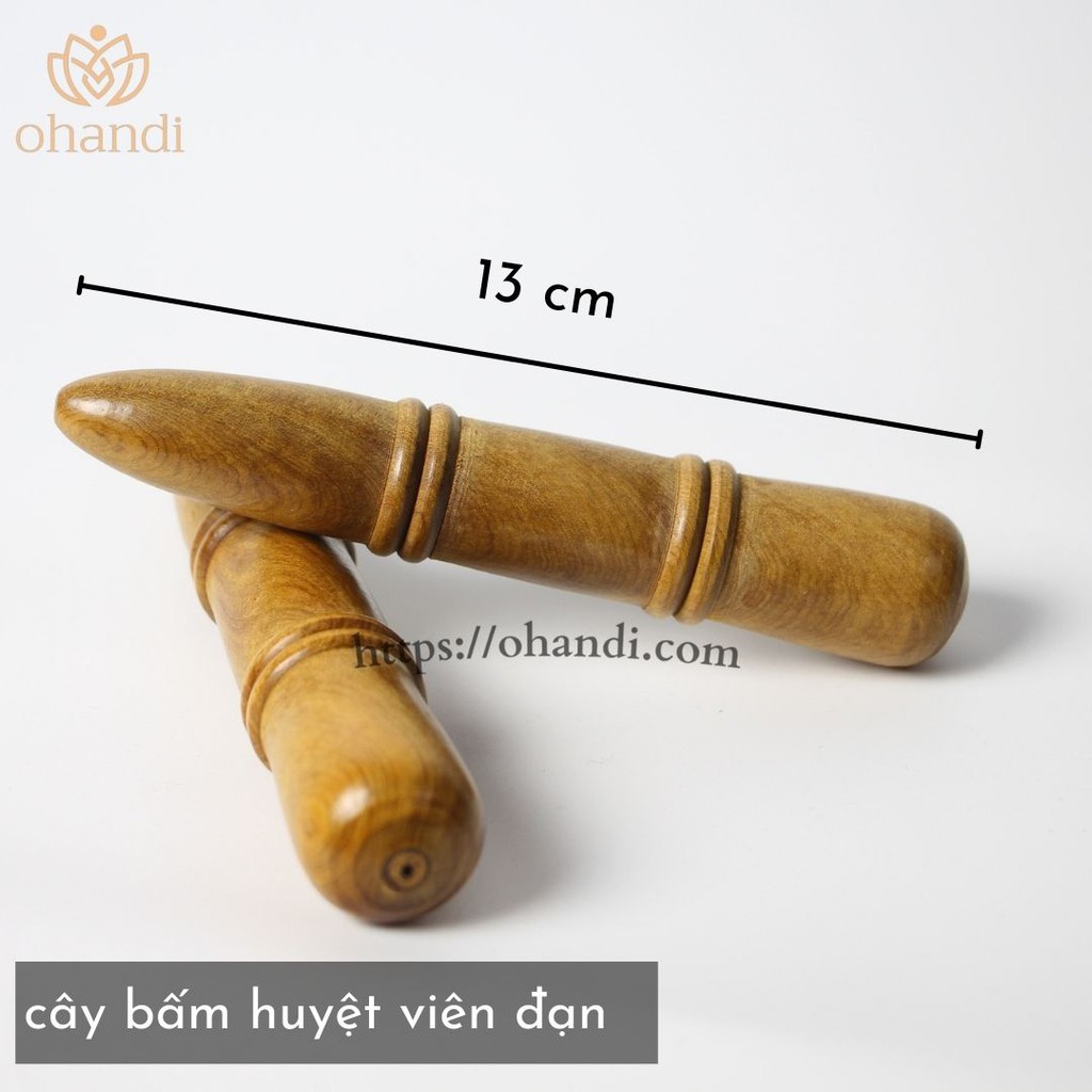 Cây Bấm Huyệt Mát Xa Bàn Chân Bằng Gỗ - 2 cây linh hoạt lựa chọn mẫu