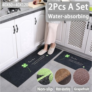 Bộ 2 tấm thảm lót sàn nhà bếp chống trượt cao cấp - combo 2 tấm thảm trải sàn lau chân nhà tắm nhà vệ sinh siêu thấm hút