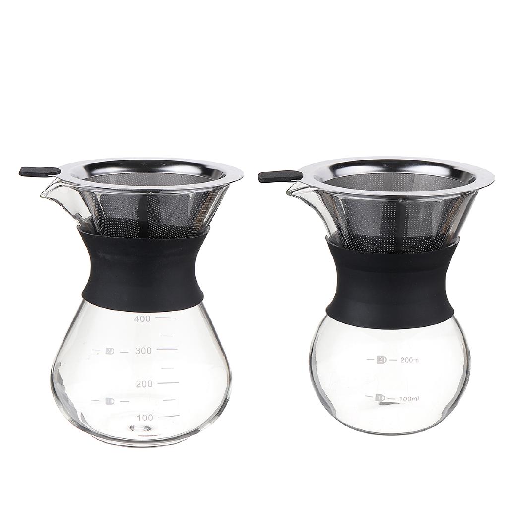 Bình pha cà phê thủy tinh 200 / 400ml