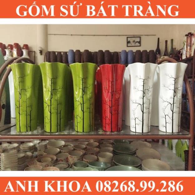 Lọ Hoa Sơn Mài - Gốm sứ Bát Tràng Anh Khoa