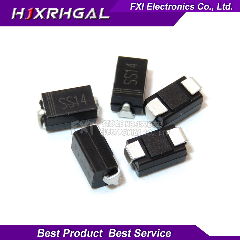 100 Đi ốt Schottky Sma 1n5819 In5819 Smd 1a 40v Do-214Ac Ss14