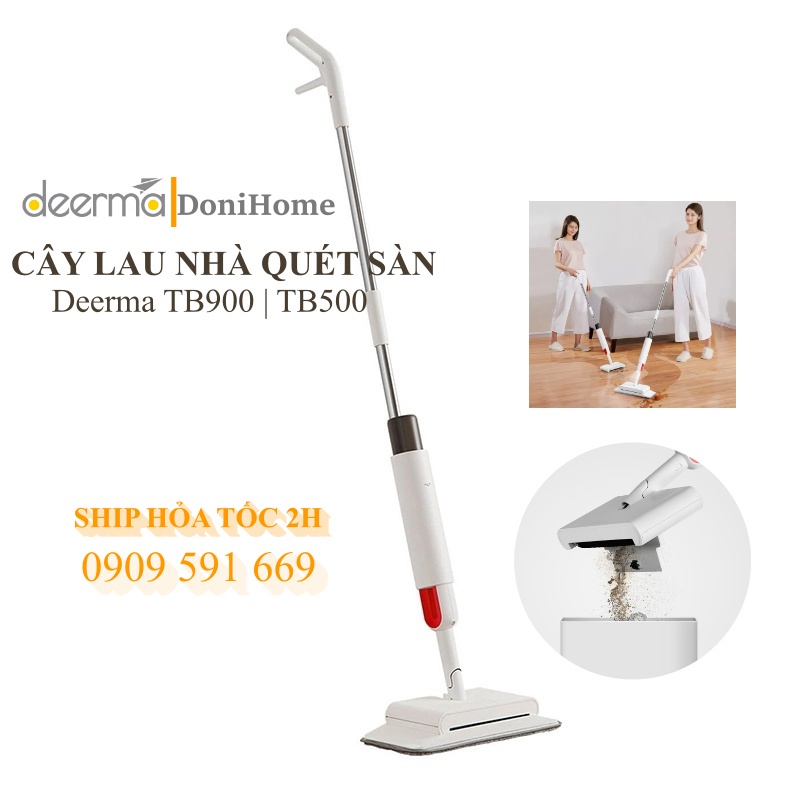 Cây Quét Nhà+Lau Sàn Thông Minh Deerma TB500/TB900- Fullbox