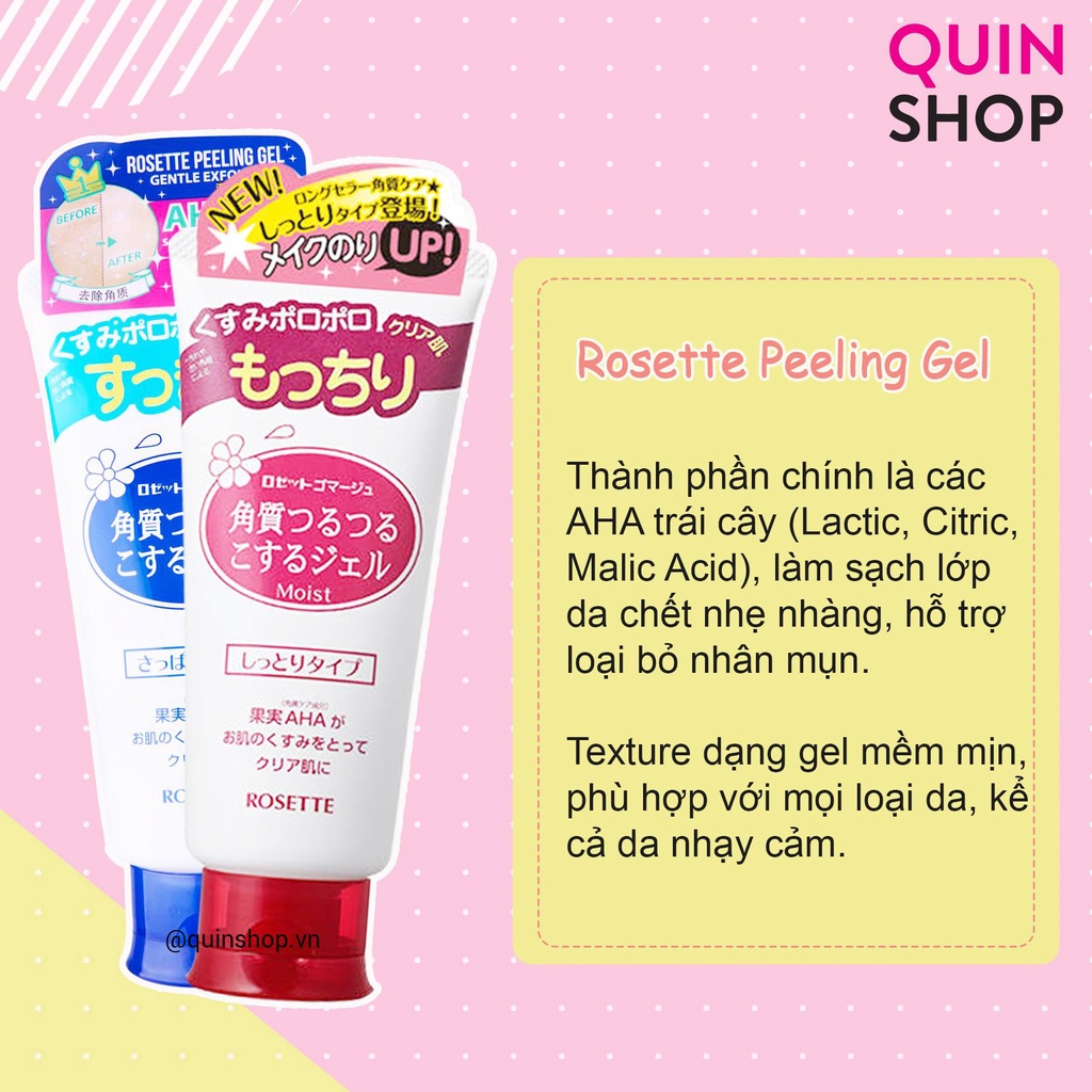 Tẩy Da Chết Rosette Peeling Gel