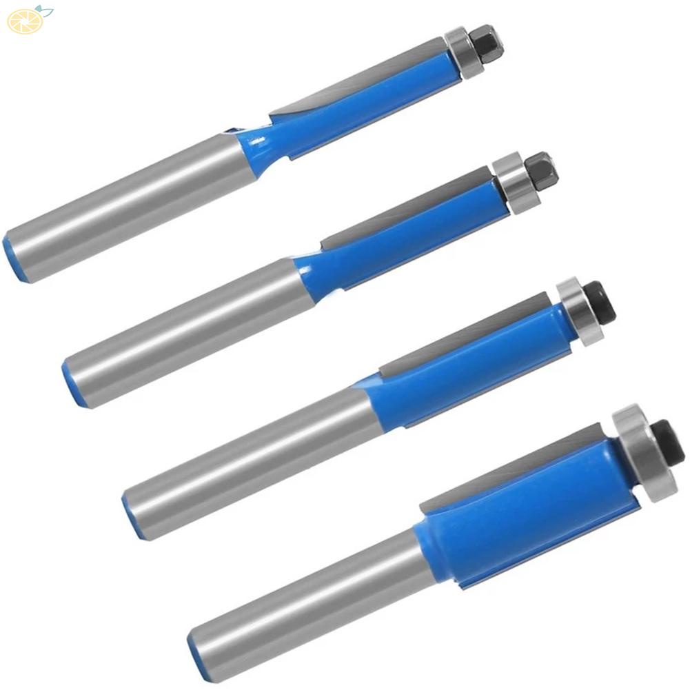 【VARSTR】Router Bit 45# Carbon Steel Cutter Body 8mm Shank Double-Edged Power Tools