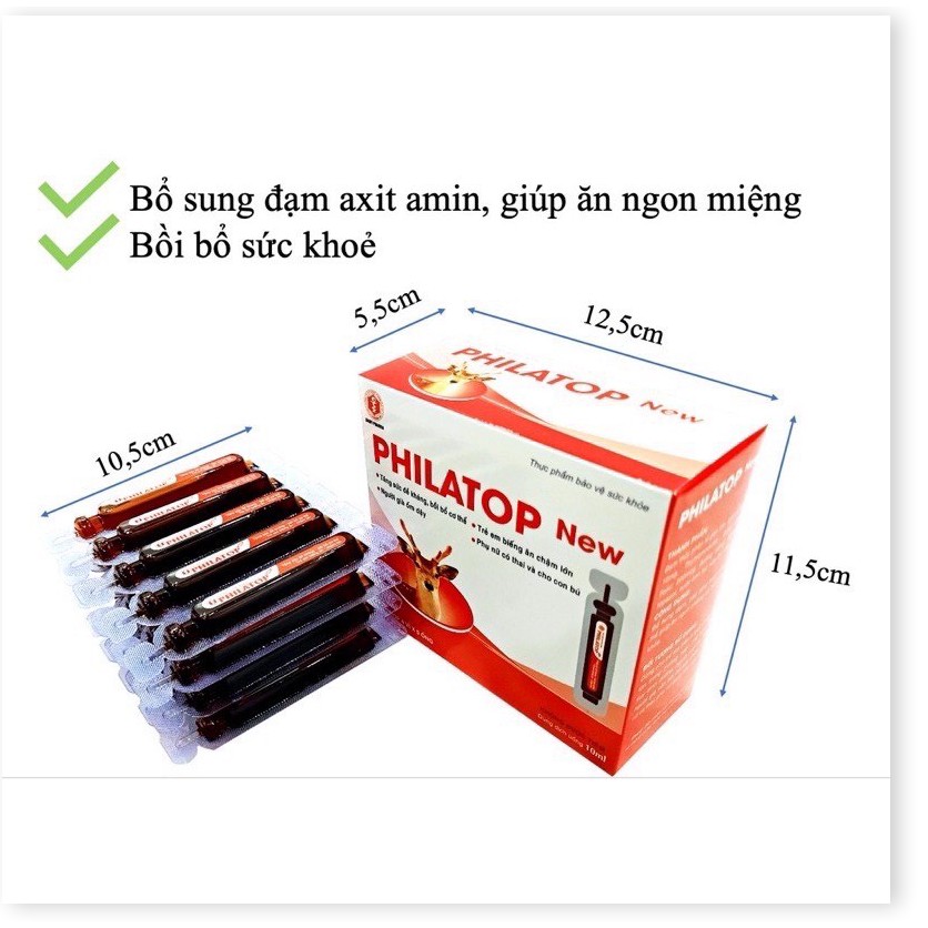 Philatop New Đại Uy ống nhựa, dùng cho trẻ biếng ăn chậm lớn (hộp 20 ống) sản phẩm có nguồn gốc xuất xứ rõ ràng, đảm bảo