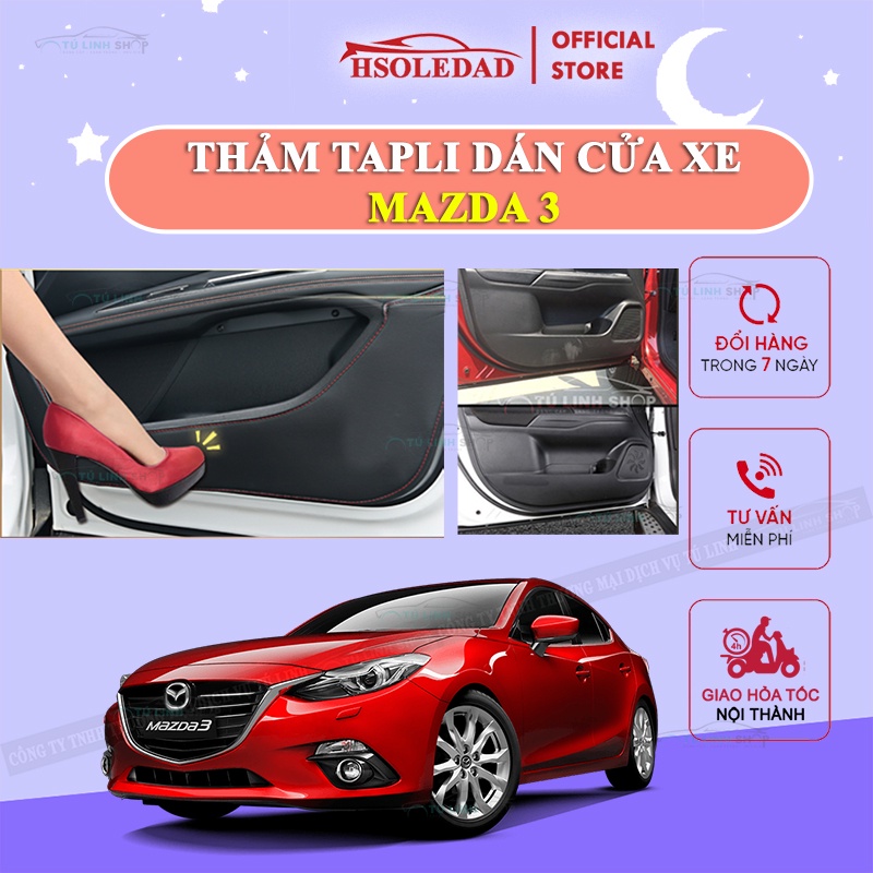 Bộ 4 Thảm Tapli MAZDA 3 dán cánh cửa chống trầy xước