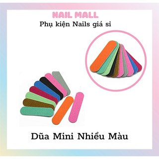 Dũa móng tay mini 2 đầu tròn nhiều màu YT04
