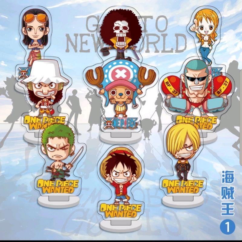 01 Mô hình đứng bằng Acrylic (Standee) One Piece và Kimetsu No Yaiba (Thanh gươm diệt quỷ)