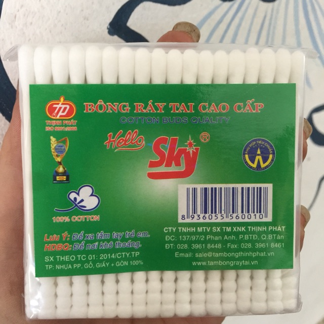 🏮 Sét 12 bịt BÔNG RÁY TAI CAO CẤP SKY