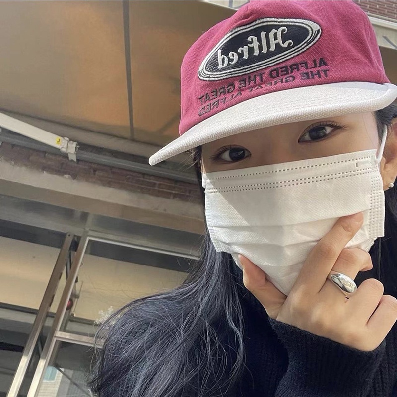 Mũ lưỡi trai bóng chày vành phẳng che nắng màu mận thời trang cho cha mẹ và bé