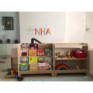 Kệ sách montessori cho bé, kệ gỗ trẻ em 4 tầng - ảnh sản phẩm 4