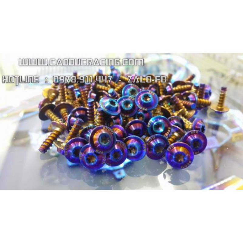 Combo 5 con - ốc proti ren cưa bắt dàn áo ya , Titan , màu vàng