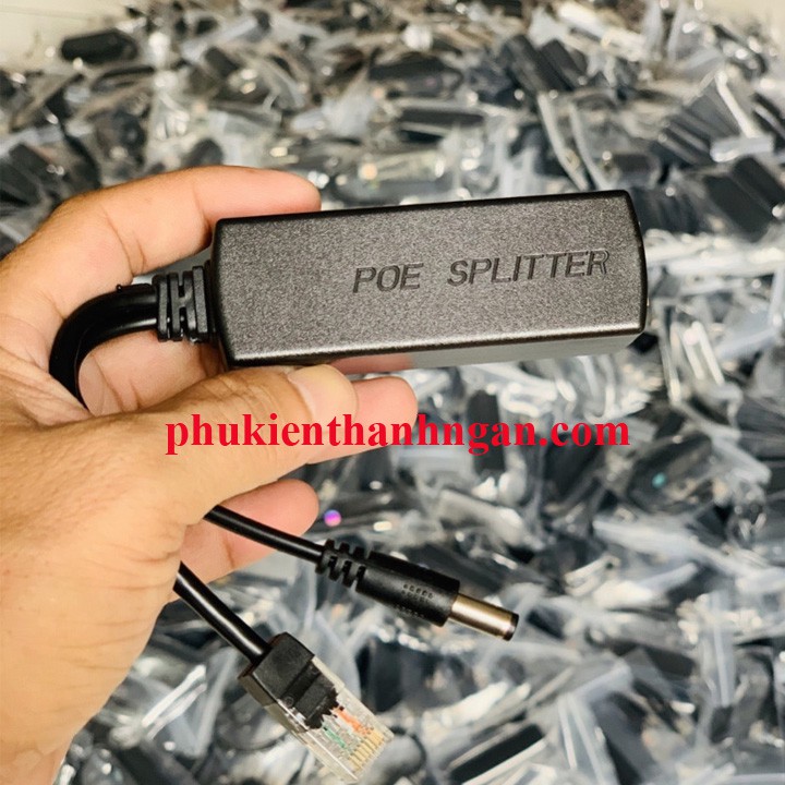 Bộ Chuyển Đổi Splitter POE 48v sang 12v Cho Camera IP Không POE - Splitter POE