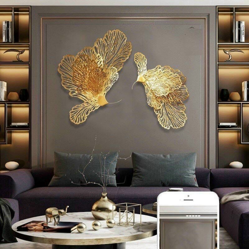 Tranh Sắt Treo Tường Nghệ Thuật , Tranh Decor Trang Trí Khổng Tước Mã 1235