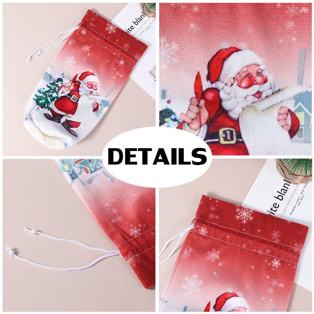 Vỏ Bọc Chai Rượu Hoạ Tiết Giáng Sinh Dễ Thương