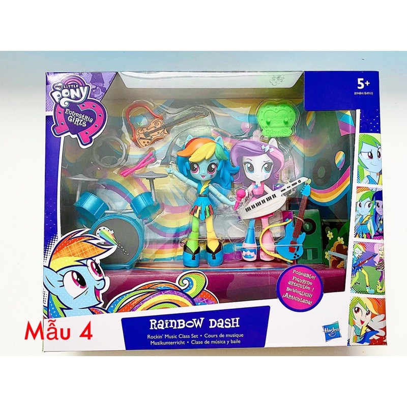 Đồ chơi mô hình My Little Pony chính hãng - Ban nhạc Rocker E9484/B4910