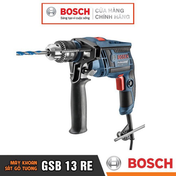 [HÀNG CHÍNH HÃNG] Máy Khoan Động Lực Bosch GSB 13 RE Hộp Giấy