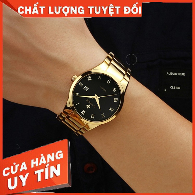 HÀNG CAO CẤP -  Đồng hồ quartz WWOOR 8830 bằng thép không gỉ chống thấm nước cho nam  - Hàng Cao Cấp