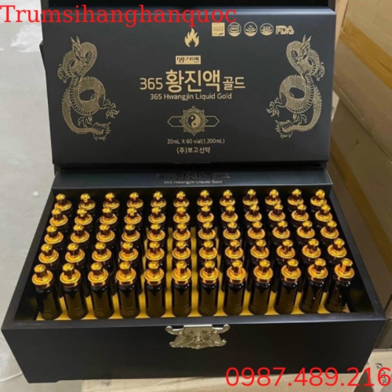 Tinh Chất Đông Trùng Hạ Thảo 365 Hàn Quốc - 60 ống (Loại 2 Rồng)
