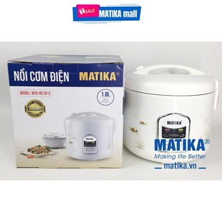 Nồi cơm điện,nồi cơm Matika MTK-RC1812 nấu siêu nhanh,bảo hành 12 tháng
