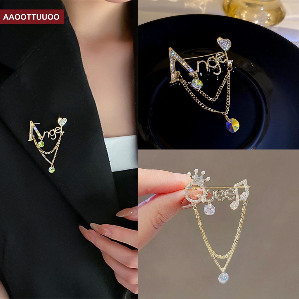 Trâm Cài Áo Hình Thiên Thần Nữ Hoàng Thời Trang