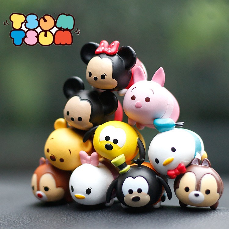 Set 10 Mô Hình Nhân Vật Hoạt Hình Tsum Tsum Minnie Xinh Xắn Dùng Để Trang Trí
