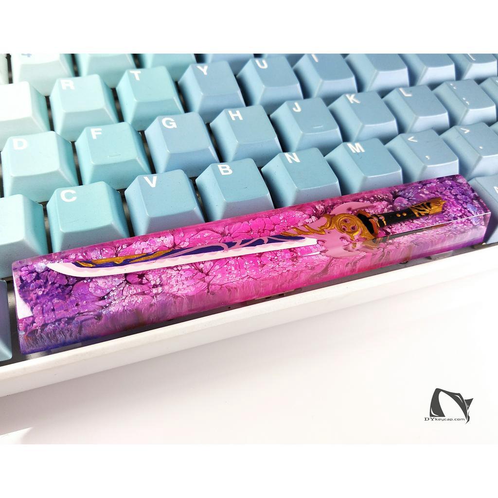 Nút bàn phím kiếm MISTSPLITTER REFORGED, phím cách genshin impact handmade, nút bàn phím resin,keycap SA,