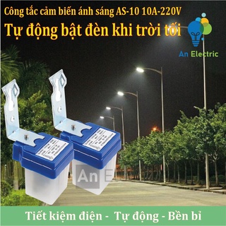 Bộ 2 công tắc cảm biến ánh sáng 220V 10A tự động bật đèn khi trời tối, tắt đèn khi trời sáng