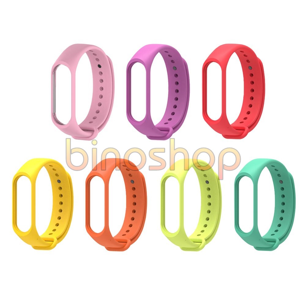 Dây Silicon thay thế Xiaomi Miband 4, mi band 3 - Mijobs