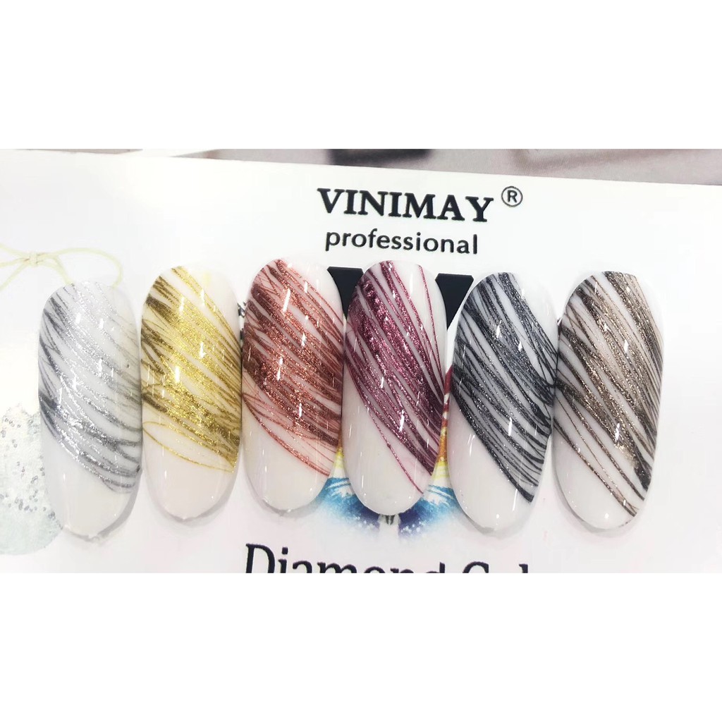 Set gel nhện Vinimay 6 màu (thường/nhủ/neon)