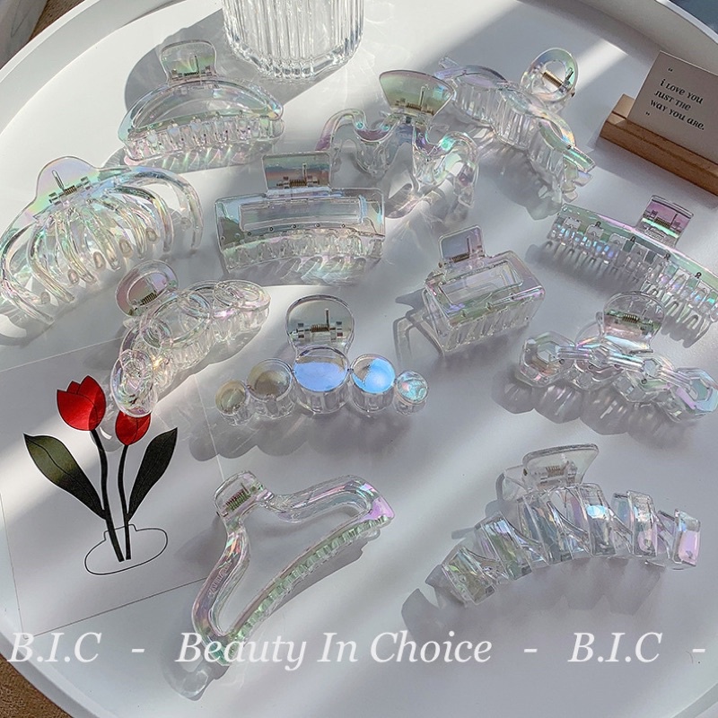 Kẹp càng cua màu Hologram bắt sáng nổi bật B.I.C Accessories HA148
