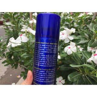 Keo xịt tóc tạo kiểu cứng tóc Glorin 420 ml