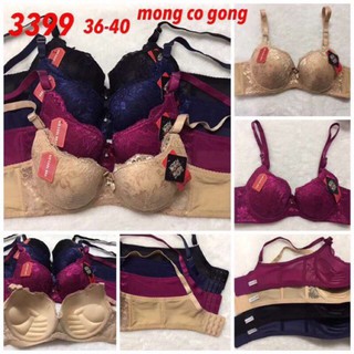Áo ngực quả to đệm vừa phối ren đẹp hàng thái,áo lot nữ 3399
