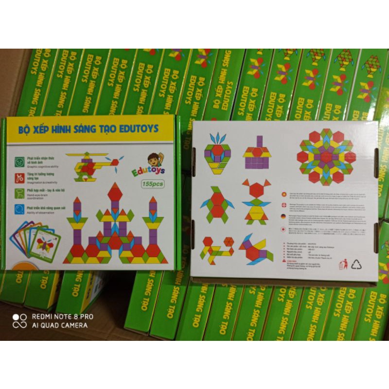 Ghép hình 155 chi tiết Edutoys