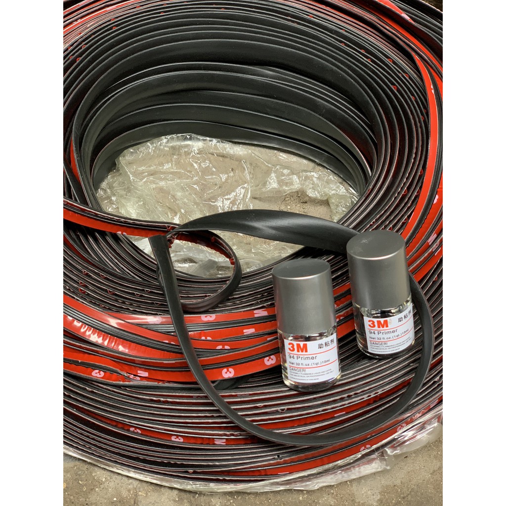 Gioăng Cao su viền cửa kính ngoài chống gió cho xe hơi - dài 2m + 02 Lọ keo trợ dính