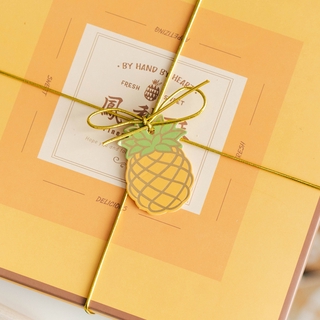 Dụng cụ nướng bánh chuyên dụng |Set 50 thẻ giấy hình quả dứa dễ thương dùng để trang trí bánh