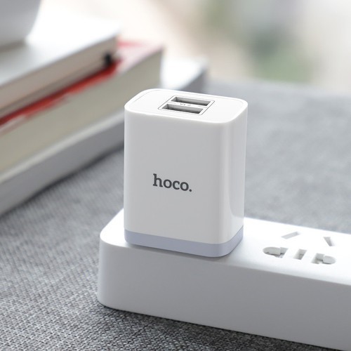 Củ Sạc Hoco C52/C52A💝CAO CẤP💝Cốc Sạc Nhanh 2 Cổng USB Ổn Định Điện Áp - Bảo Hành Chính Hãng 12T