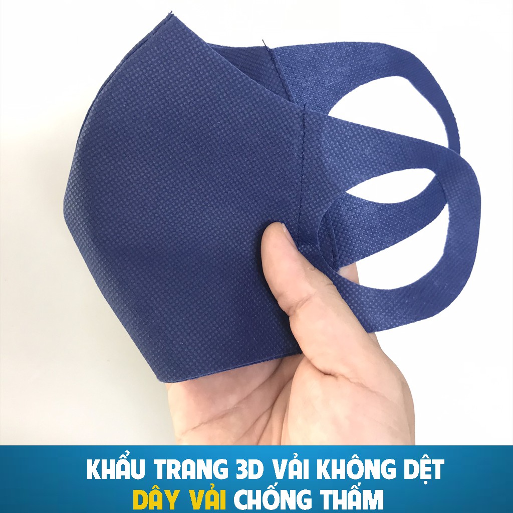 Hộp 10 khẩu trang chống thấm 3 lớp vải không dệt | BigBuy360 - bigbuy360.vn