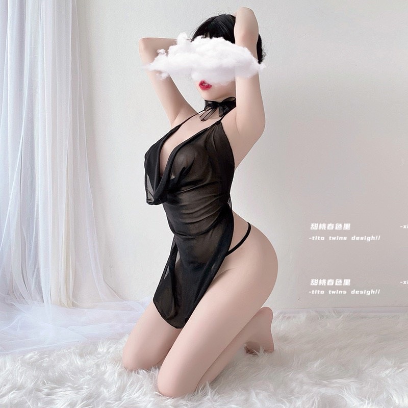 [LOẠI 1] Dưới 65kg SX819 Váy ngủ sexy ren lưới có độ giãn - cosplay sexy quyến rũ - KELLYWANG