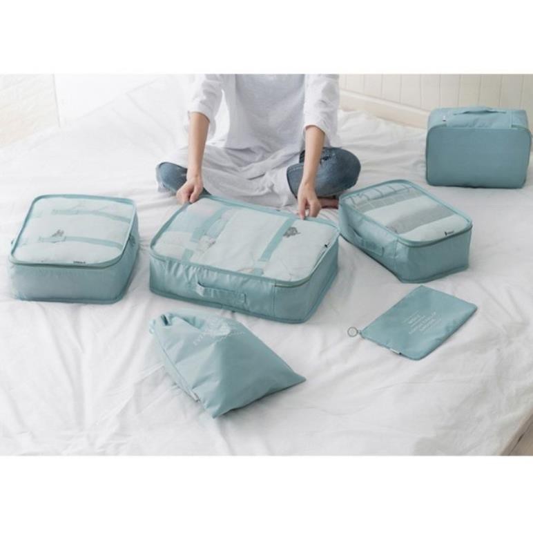 Set 6 Túi Cao Cấp Đựng Đồ Du Lịch Cá Nhân Chống Nước Tiện Ích(Màu ngẫu nhiên quà tặng Sonny) - Milo35