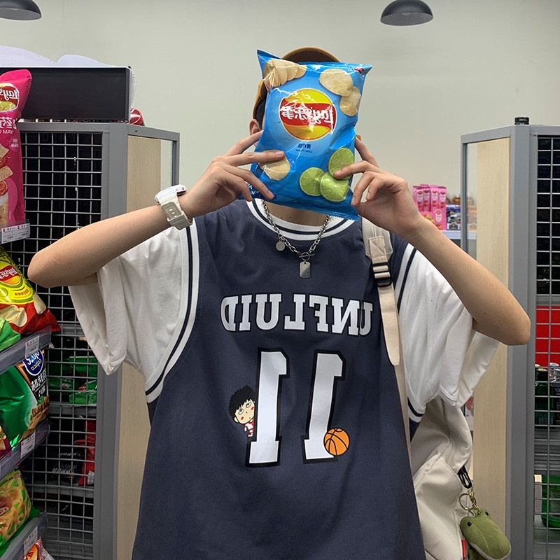 Áo tay ngắn phong cách Hong Kong thời trang độc đáo cho nam