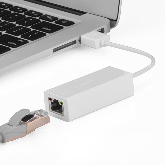 Cáp kết nối dây mạng LAN cho MacAir qua cổng USB