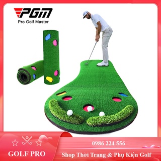 Thảm golf tập Putter PGM tại nhà ngoài trời di động hình bàn chân shop GOLF PRO TT004